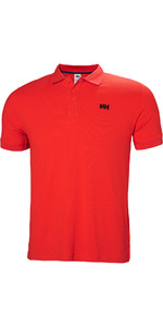 2019 Helly Hansen Drivline Polo Skjorte Varsling Rød 50584 Crew Polo | Quick Dry Tactel® Poloskjorte Med Rund Hals | HH NO